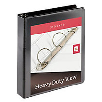 Heavy-Duty Nonstick View Binder By [IN]PLACE;, 1 1/2 inch; Rings, Black