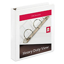 Heavy-Duty Nonstick View Binder By [IN]PLACE;, 1 1/2 inch; Rings, White