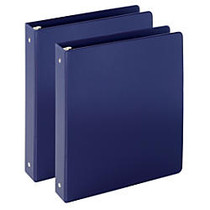Just Basics Economy Reference Binder 1 1/2 inch; Rings, 350-Sheet Capacity, Blue, Pack Of 2