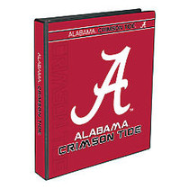 Markings by C.R. Gibson; Round-Ring Binder, 1 inch; Rings, 150-Sheet Capacity, Alabama Crimson Tide