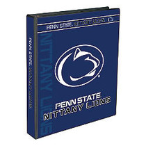 Markings by C.R. Gibson; Round-Ring Binder, 1 inch; Rings, 150-Sheet Capacity, Penn State Nittany Lions