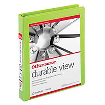 Office Wagon; Brand Durable D-Ring View Binder, 1 inch; Rings, Letter Size, 60% Recycled, Green