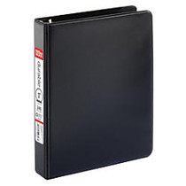 Office Wagon; Brand Durable Reference Binder, 1 inch; Round Rings, Memo Size, Black