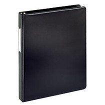 Office Wagon; Brand Durable Round-Ring Reference Binder, 1 inch; Rings, Black