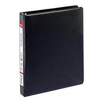 Office Wagon; Brand Nonstick Round-Ring Binder, 1 inch; Rings, 8 1/2 inch; x 11 inch;, 100% Recycled, Black