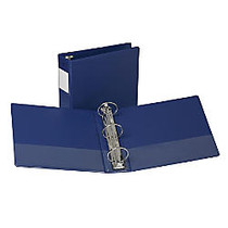 Samsill Antimicrobial Round-Ring Binder, 3 inch; Rings, Blue