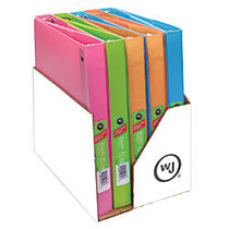 Wilson Jones; Flex Poly Fashion Binder, 1 inch; Rings, Assorted Colors