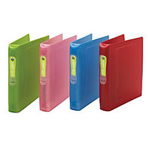 Wilson Jones; Impact&trade; Poly Binder, 1 inch; Rings, Assorted Colors