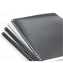 GBC; ProClick; Do-It-Yourself Presentation Kit&trade;, 5/16 inch; Spines, Clear Front/Black Back, 2 Sets Of Covers, 50 Sheets Of Paper