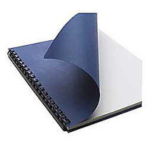 Office Wagon; Brand Grain Embossed Paper Binding Covers, 8 3/4 inch; x 11 1/4 inch;, Navy, Pack Of 50