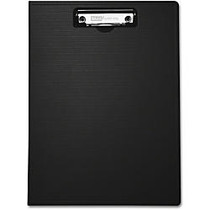 Mobile OPS Unbreakable Recycled Clipboard - 0.50 inch; Clip Capacity - Top Opening - 8.50 inch; x 11 inch; - Low-profile - Black