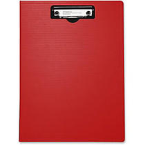 Mobile OPS Unbreakable Recycled Clipboard - 0.50 inch; Clip Capacity - Top Opening - 8.50 inch; x 11 inch; - Low-profile - Red