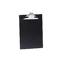 Saunders; Plastic Clipboard, 8 1/2 inch; x 12 inch;, Black