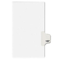 Avery Individual Side Tab Legal Exhibit Dividers - 1 Printed Tab(s) - Digit - Exhibit 157 - 8.50 inch; Divider Width x 11 inch; Divider Length - Letter - White Paper Divider - Paper Tab(s) - 25 / Pack