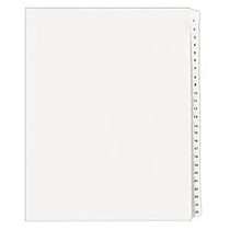 Avery; Allstate;-Style 30% Recycled Collated Legal Exhibit Dividers, 8 1/2 inch; x 11 inch;, White Dividers/White Tabs, 1&ndash;25, Pack Of 25 Tabs