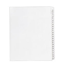 Avery; Allstate;-Style 30% Recycled Collated Legal Exhibit Dividers, 8 1/2 inch; x 11 inch;, White Dividers/White Tabs, 51&ndash;75, Pack Of 25 Tabs