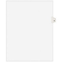 Avery; Avery-Style 30% Recycled Collated Legal Index Exhibit Dividers, 8 1/2 inch; x 11 inch;, White Dividers/White Tabs, H, Pack Of 25
