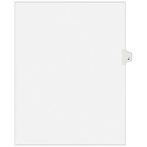 Avery; Avery-Style 30% Recycled Collated Legal Index Exhibit Dividers, 8 1/2 inch; x 11 inch;, White Dividers/White Tabs, J, Pack Of 25