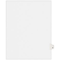 Avery; Avery-Style 30% Recycled Collated Legal Index Exhibit Dividers, 8 1/2 inch; x 11 inch;, White Dividers/White Tabs, V, Pack Of 25