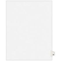 Avery; Avery-Style Collated Legal Index Exhibit Dividers, 8 1/2 inch; x 11 inch;, White Dividers/White Tabs, 24, Pack Of 25