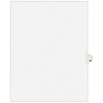 Avery; Avery-Style Collated Legal Index Exhibit Dividers, 8 1/2 inch; x 11 inch;, White Dividers/White Tabs, 40, Pack Of 25