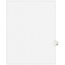 Avery; Avery-Style Collated Legal Index Exhibit Dividers, 8 1/2 inch; x 11 inch;, White Dividers/White Tabs, 43, Pack Of 25