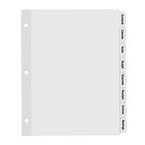 Avery; Easy Peel; Label Dividers With Tabs, 8-Tab, White, Pack Of 20 Sets