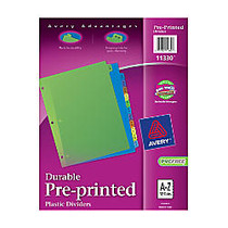 Avery; Preprinted Tab Dividers, 8 1/2 inch; x 11 inch;, A-Z Tabs, White