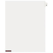 Kleer-Fax; Individual Tab 100% Recycled Legal Exhibit Dividers, Side Tab, Letter Size, Bold Font, A