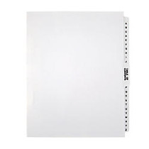 Office Wagon; Brand Legal Index Exhibit Unpunched Dividers With Laminated Tabs, Black/White, A-Z
