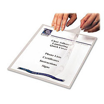 C-Line; Cleer-Adheer Laminated Film Covers, 8 1/2 inch; x 11 inch;, Clear, Box Of 25