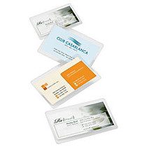 Office Wagon; Brand Laminating Pouches, Business Card Size, 5 Mil, 2.56 inch; x 3.75 inch;, Pack Of 100