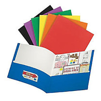 Office Wagon; Brand 2-Pocket Portfolio, 9 1/2 inch; x 11 1/2 inch;, Assorted Colors