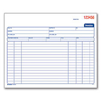Adams; Carbonless Invoice Books, 2-Part, 8 1/2 inch; x 7 1/4 inch;, Pack Of 50