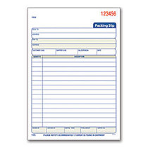 Adams; Carbonless Packing Slip Book, 5 9/16 inch; x 7 15/16 inch;, 3-Part