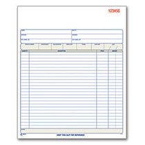 Adams; Carbonless Sales Order Book, 8 3/8 inch; x 10 11/16, 2-Part, White/Canary