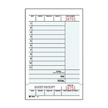Adams; Guest Check Books, 2-Part, 4 1/4 inch; x 7 1/4 inch;, 5 Pads Of 50 Sets Each (250 Guest Checks Total)