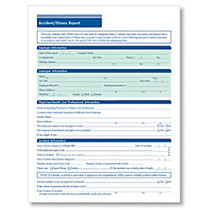 ComplyRight Accident/Illness Reports, 8 1/2 inch; x 11 inch;, Pack Of 25