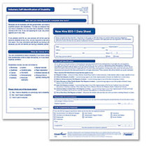 ComplyRight Voluntary Self-Identification Of Disability And EEO-1 Forms, 8 1/2 inch; x 11 inch;, White, Bundle Of 100