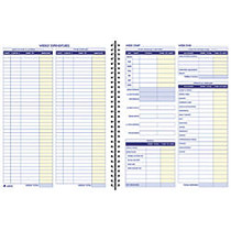 Adams; Weekly Bookkeeping Book, 8 1/2 inch; x 11 inch;, Blue