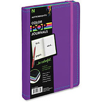 Astrobrights Leatherette Journal - 240 Sheets - 8.25 inch; x 5.13 inch; - Purple Cover - Leatherette Cover - 240 / Each