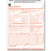 ComplyRight CMS-1500 Healthcare Billing Forms, 2-Part, 8 1/2 inch; x 11 1/2 inch;, White/Canary, Pack Of 500