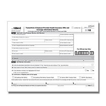 ComplyRight 1094-C Inkjet/Laser Tax Forms, Transmittal of Employee-Provided Health Insurance Offer And Coverage Information Returns, 8 1/2 inch; x 11 inch;, White, Pack Of 50 Forms