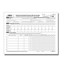 ComplyRight 1095-C Employer-Provided Health Insurance Offer And Coverage Forms, Landscape IRS Copy, 8 1/2 inch; x 11 inch;, Pack Of 25