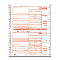 ComplyRight 1099-B Tax Forms, Copies A, State, B and C, 4-Part, 9 inch; x 11 inch;, Pack Of 100