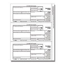ComplyRight 1099-C Inkjet/Laser Tax Forms, Copy B For Debtors' Records, 3-Up, Pack Of 50