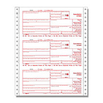 ComplyRight 1099-C Tax Forms, Copies A, State, B and C, 4-Part, 9 inch; x 11 inch;, Pack Of 100