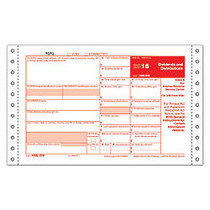 ComplyRight 1099-DIV Tax Forms, Copy C/Copy B, 2-Part Electronic Reporting Mailer, 9 inch; x 11 inch;, Pack Of 100
