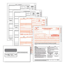 ComplyRight 1099-INT Inkjet/Laser Tax Forms With Envelopes, Pre-Packaged 2-Up, 4-Part, 8 1/2 inch; x 11 inch;, Pack Of 100