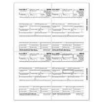 ComplyRight 1099-R Inkjet/Laser Tax Forms, Recipient Copies B, C And 2 And Extra File Copy, 4-Up, 4-Part, Pack Of 50 Forms